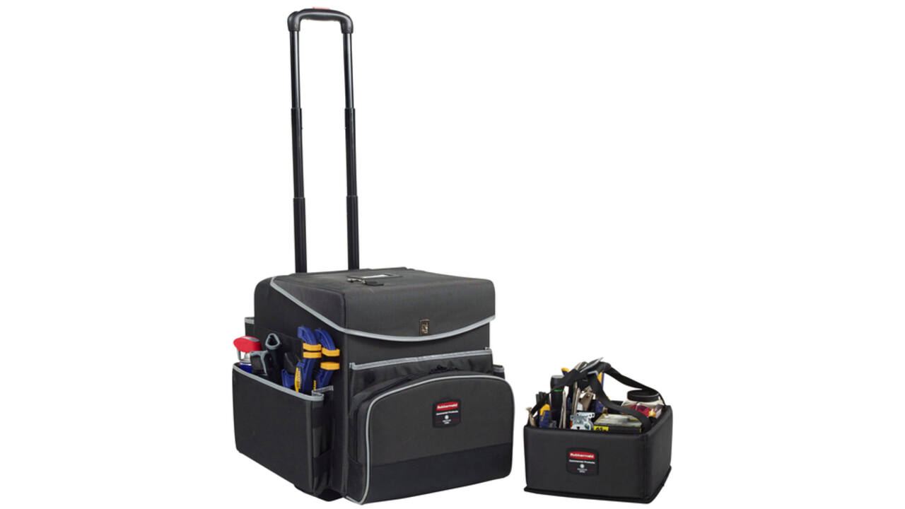 Trolley Rubbermaid Executive Quick Cart klein grijs