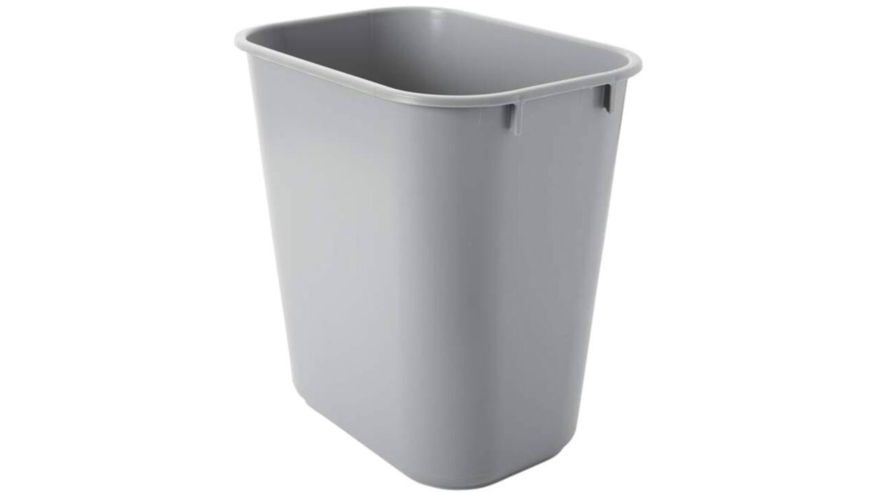 Afvalbak Rubbermaid klein 12liter grijs