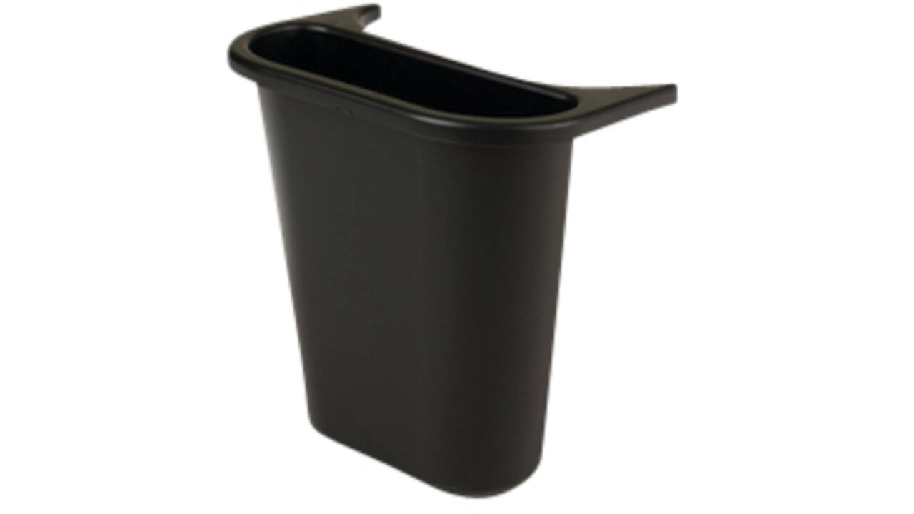 Zijbak Rubbermaid uitbreiding van grote afvalbak 5liter zwart