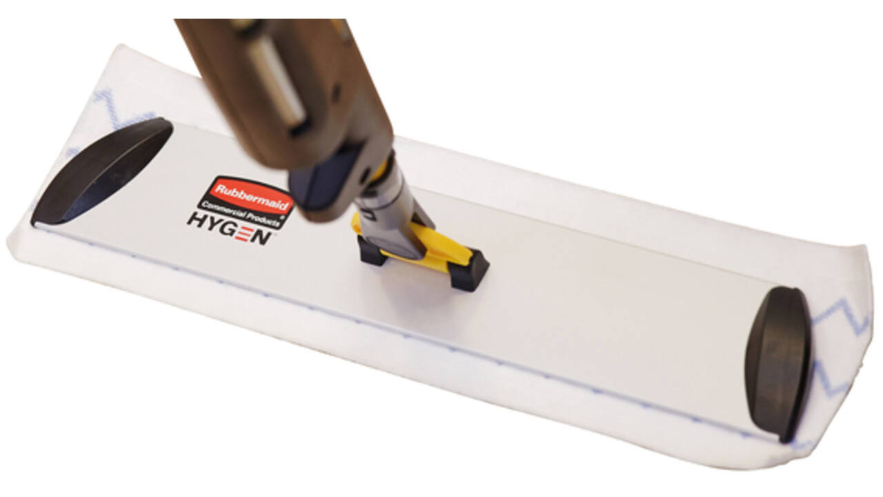 Vlakmop Rubbermaid Hygen microvezel 150st wit
