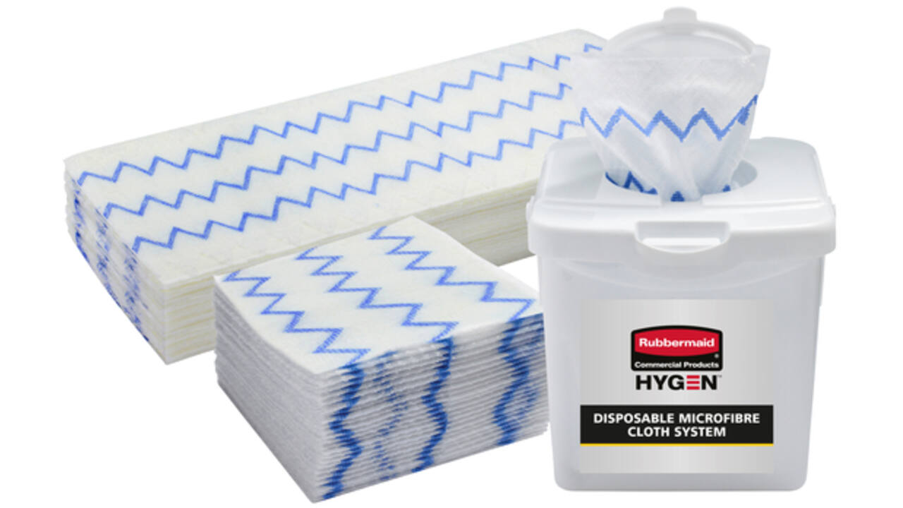 Vlakmop Rubbermaid Hygen microvezel 150st wit