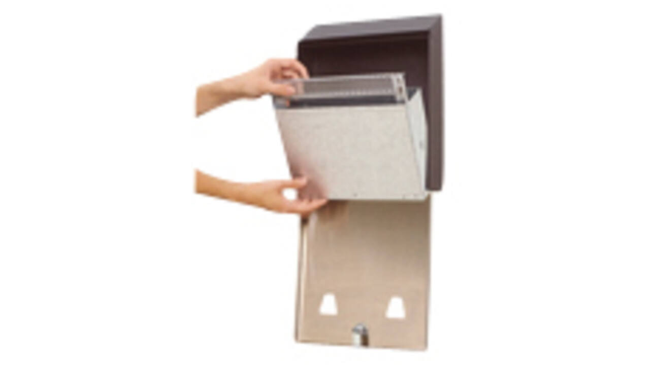 Asbak Rubbermaid Smokers' Station muurbevestiging zwart