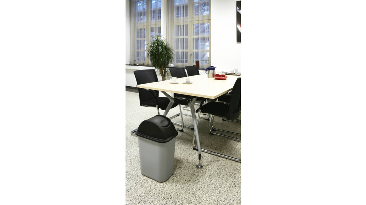 Deksel Rubbermaid medium 26liter zwart