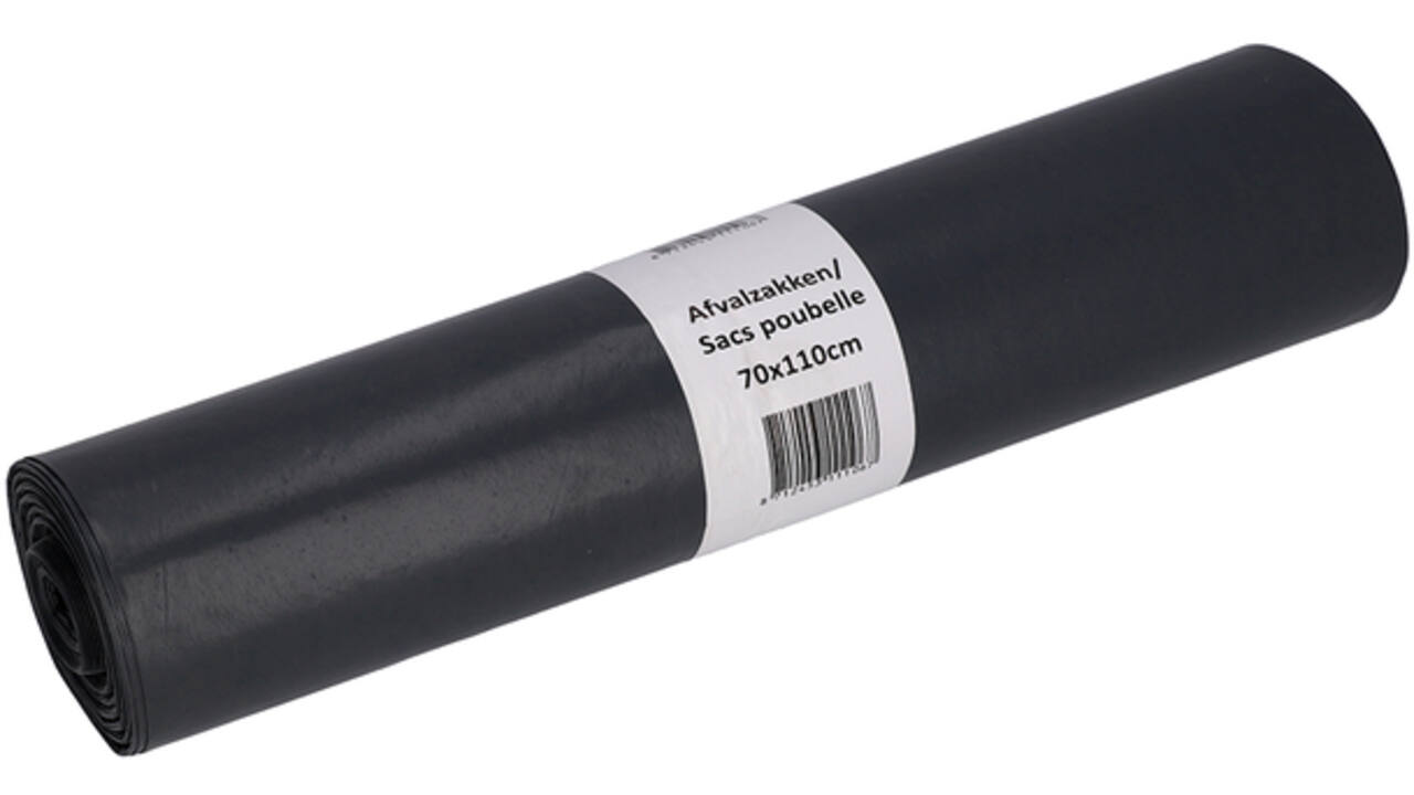 Afvalzak Cleaninq 70x110cm LDPE recycled T70 120L grijs