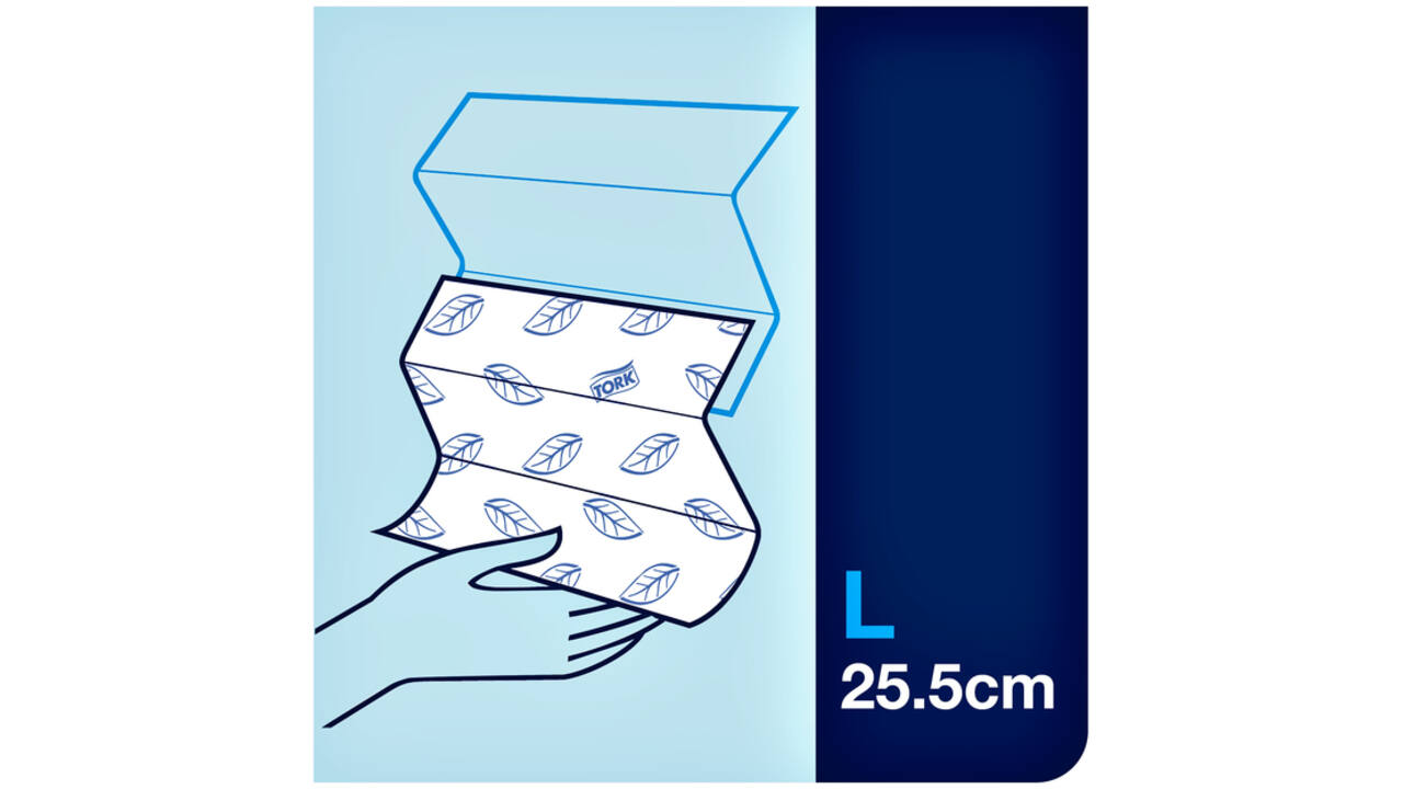 Handdoek Tork Xpress® H2 Multifold advanced 2-laags 21x180st wit 120398