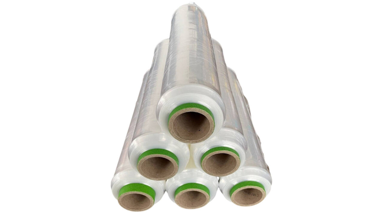Wikkelfolie IEZZY 430mmx600m 5mu prestretch transparant