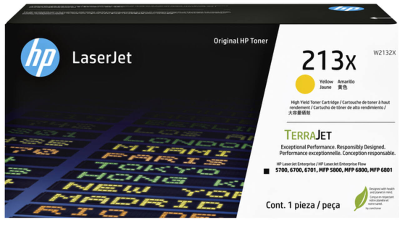 Tonercartridge HP W2132X 213X geel