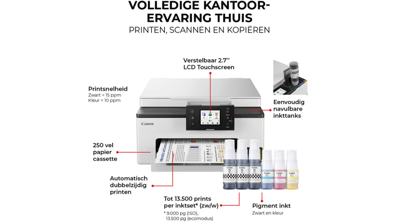 Multifunctional inktjet printer Canon MAXIFY GX1050