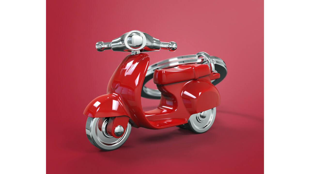 Sleutelhanger Metalmorphose scooter