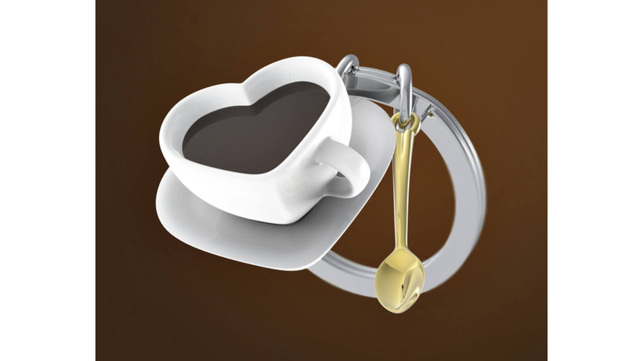 Sleutelhanger Metalmorphose "Coffee lover"