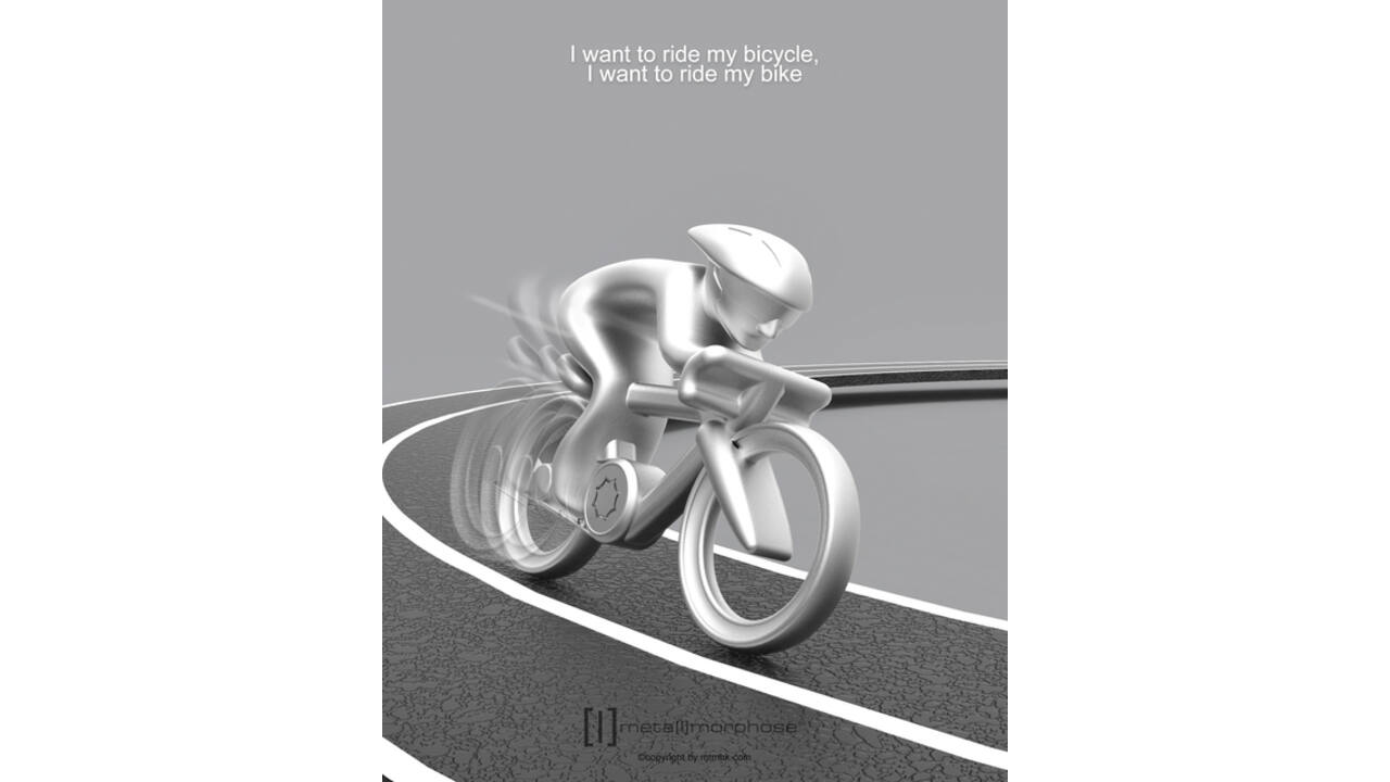 Sleutelhanger Metalmorphosef fiets