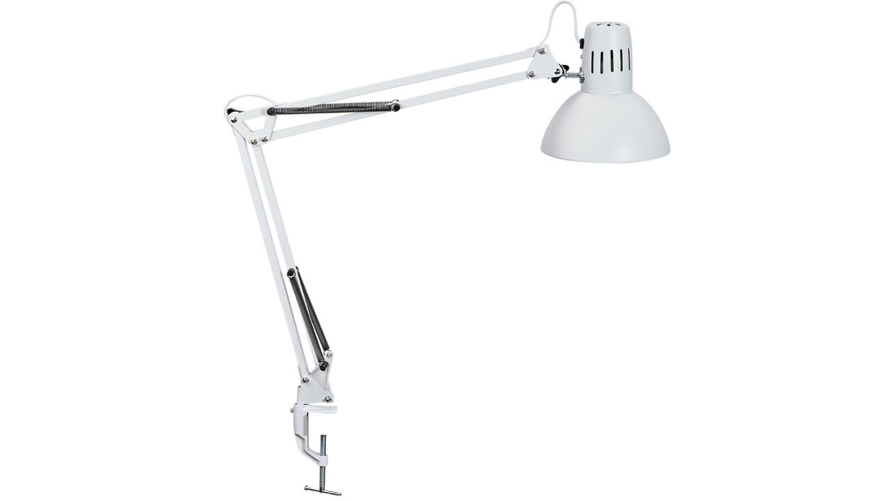 Bureaulamp MAUL Study tafelklem excl.LED lamp E27 wit