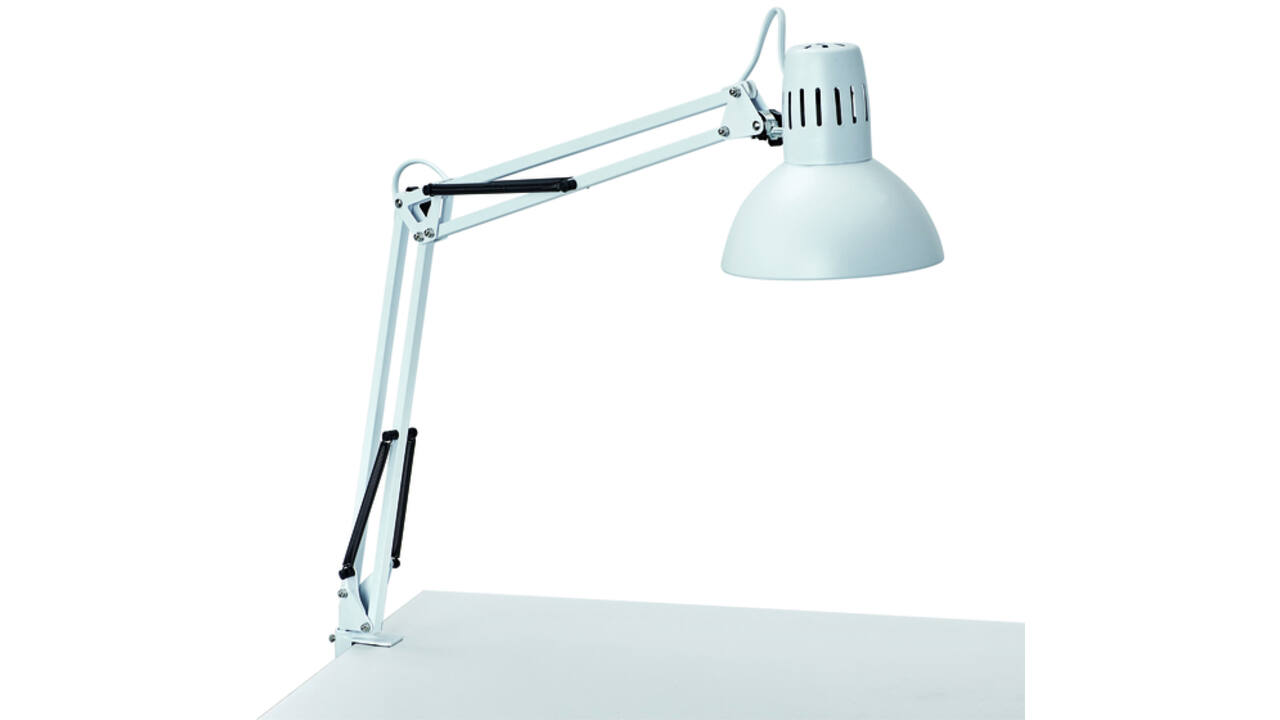 Bureaulamp MAUL Study tafelklem excl.LED lamp E27 wit