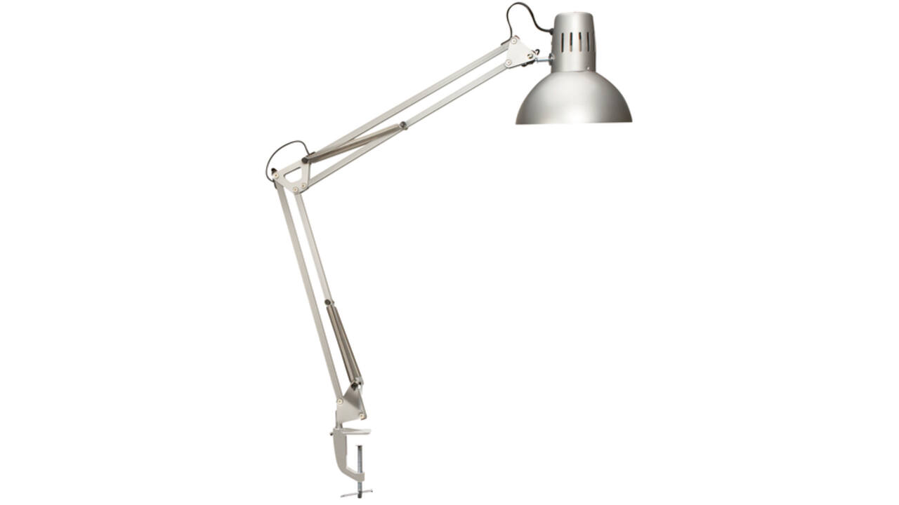 Bureaulamp MAUL Study tafelklem excl.LED lamp E27 zilver
