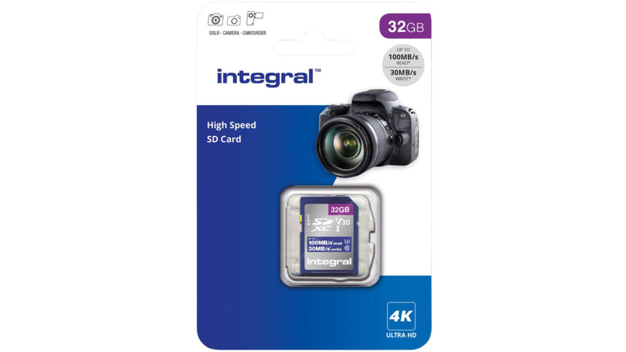 Geheugenkaart Integral SDHC-XC 32GB High Speed
