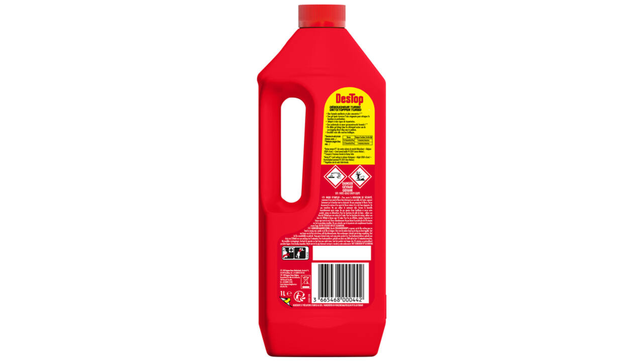 Afvoerontstopper Destop Turbo Gel 1L