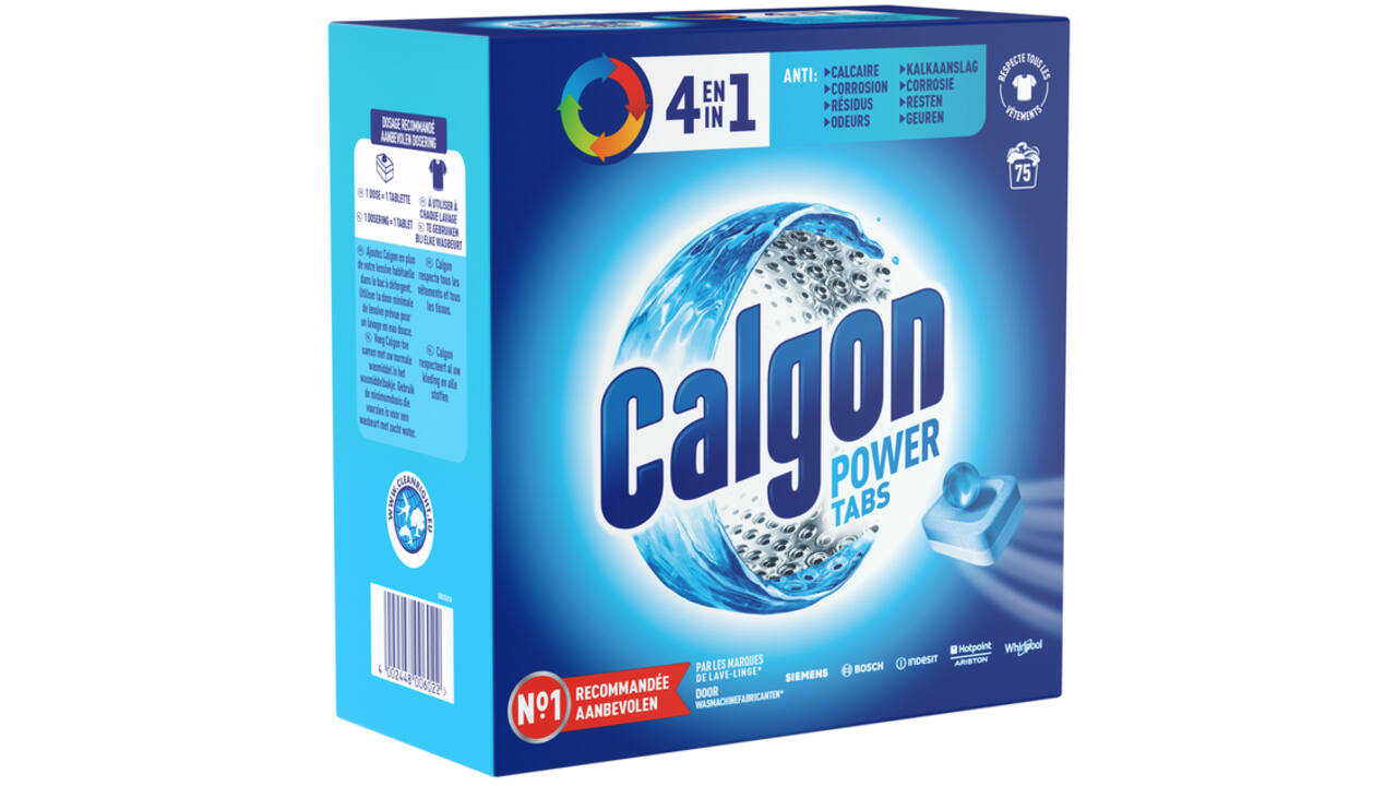 Wasmachine reinigingstabletten Calgon 4in1 75 tabs