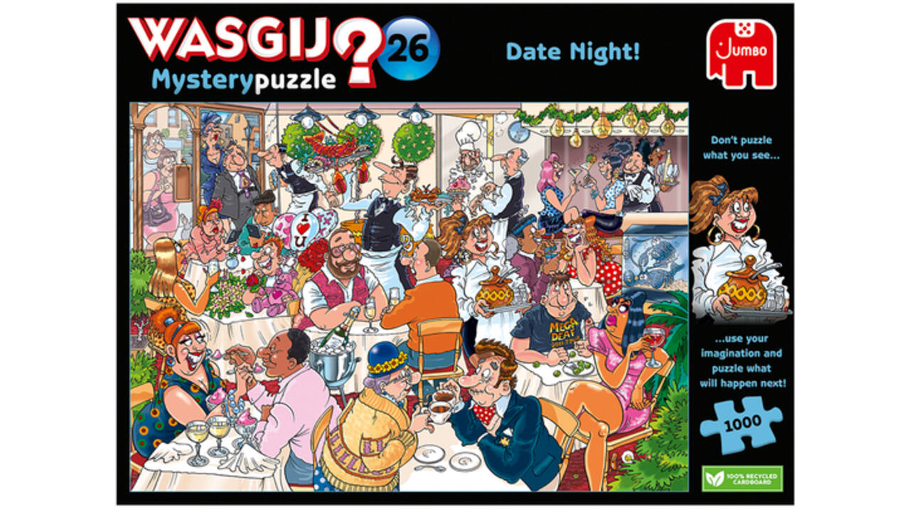 Puzzel Wasgij Mystery 26 Date Night! 1000 stukjes