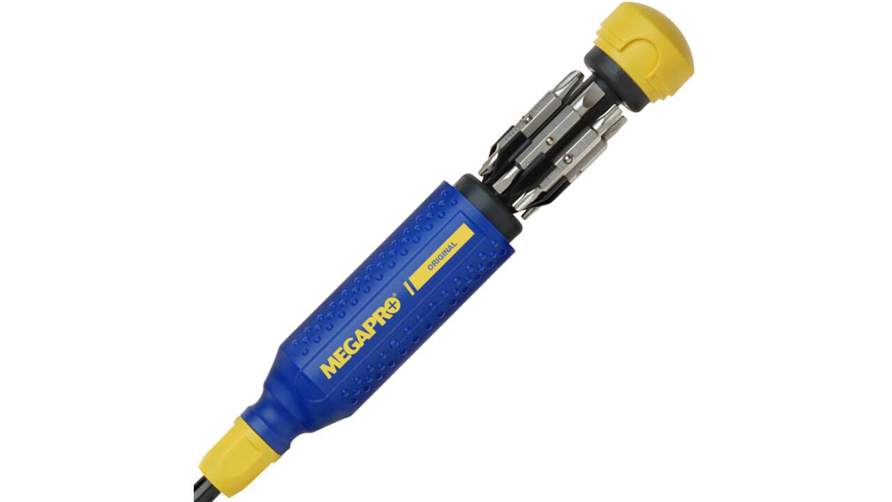 Schroevendraaier Megapro Original met 15 bits blauw