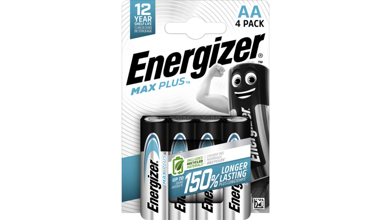 Batterij Energizer Max Plus 4xAA alkaline