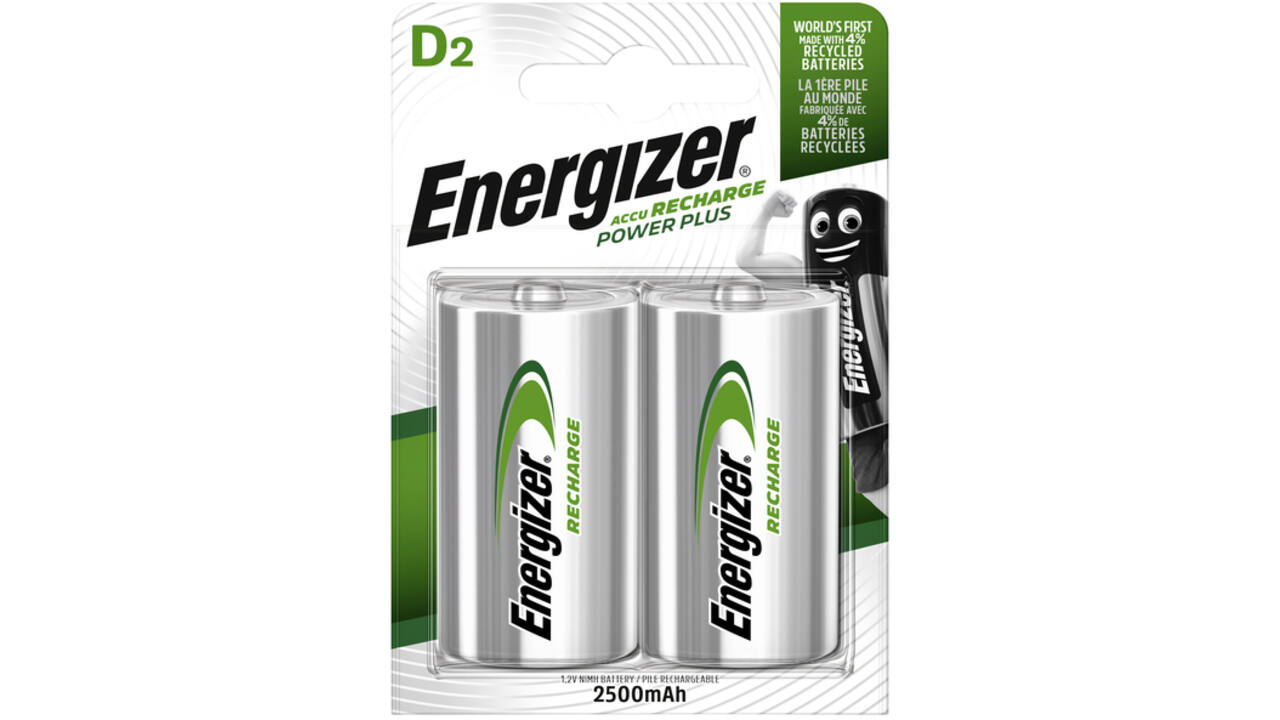 Batterij oplaadbaar Energizer 2xD 2500mAh