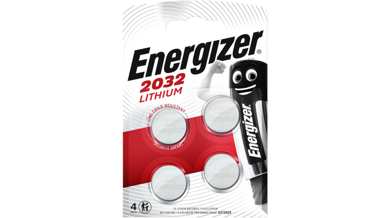 Batterij Energizer knoopcel 4xCR2032 lithium
