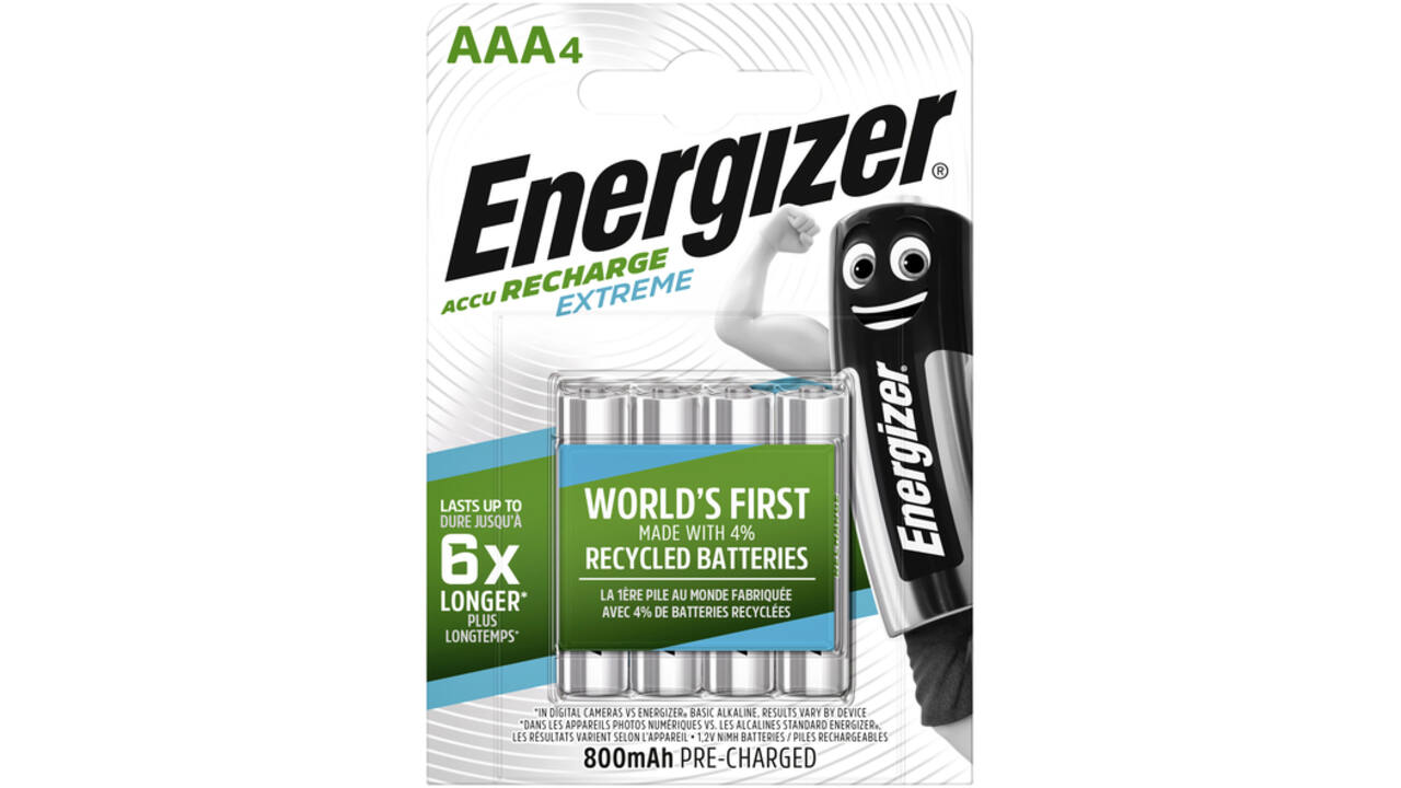 Batterij oplaadbaar Energizer 4xAAA 800mAh