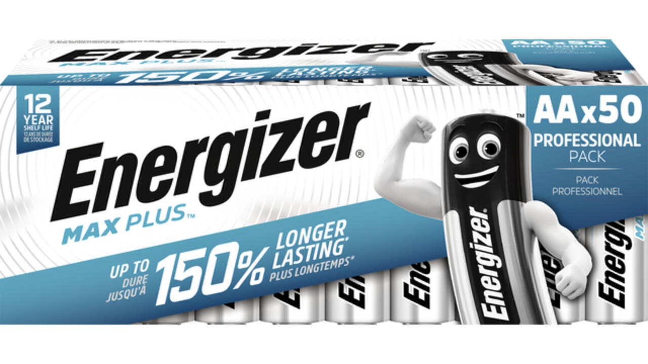 Batterij Energizer Max Plus 50xAA alkaline