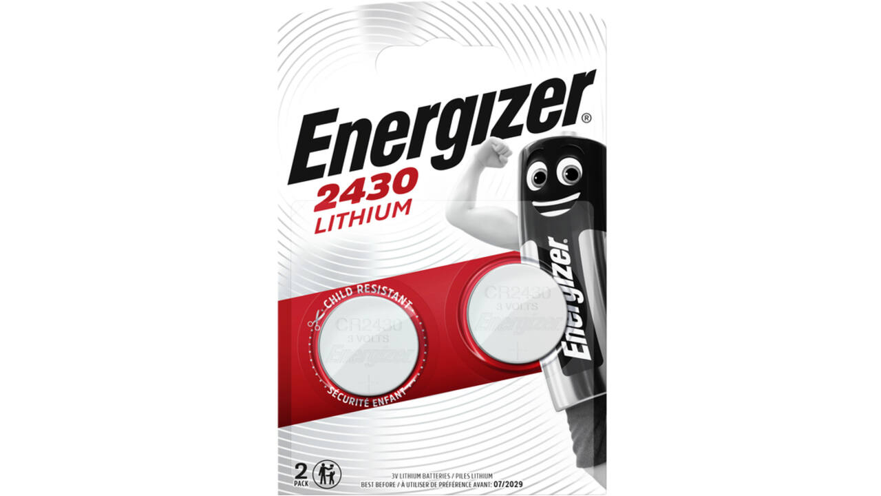 Batterij Energizer knoopcel 2xCR2430 lithium