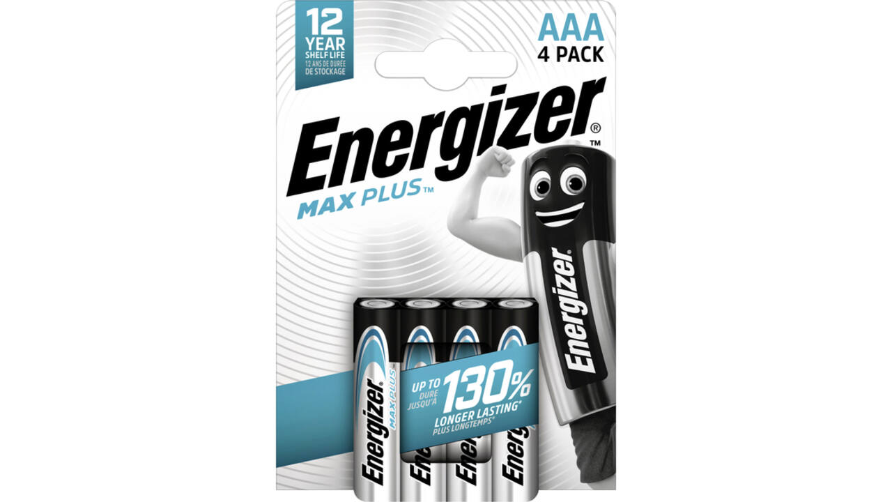 Batterij Energizer Max Plus 4xAAA alkaline