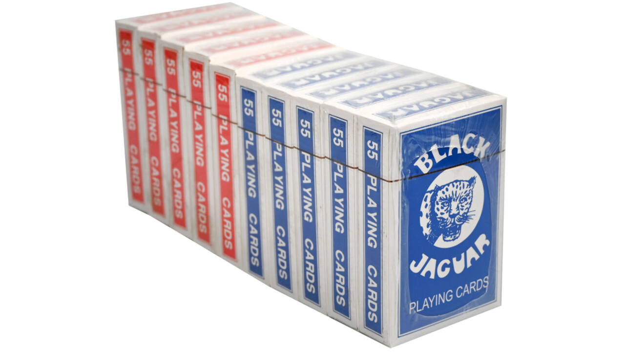 Speelkaarten rood en blauw seal à 10 pakjes