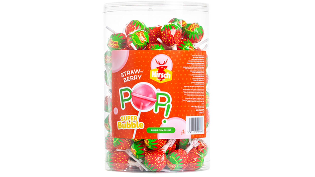Lolly Hirsch super bubble strawberry 100x17 gram