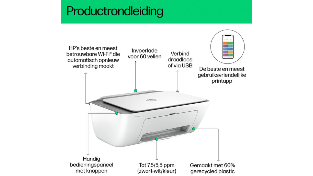 Multifunctional inktjet printer HP Deskjet 2820E