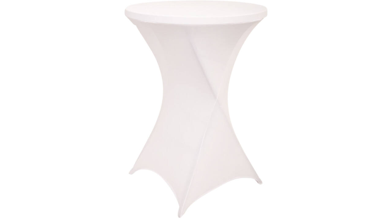 Tafelrok BRASQ voor statafel 80cm wit