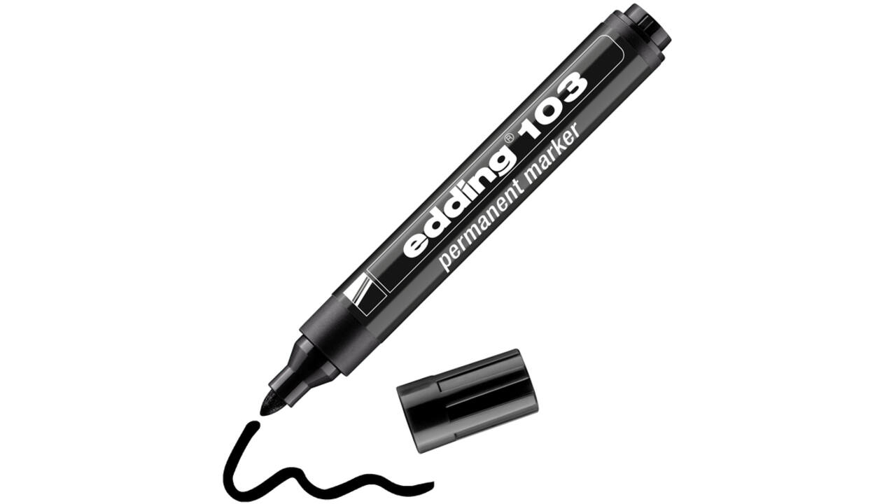 Viltstift edding 103 rond medium zwart
