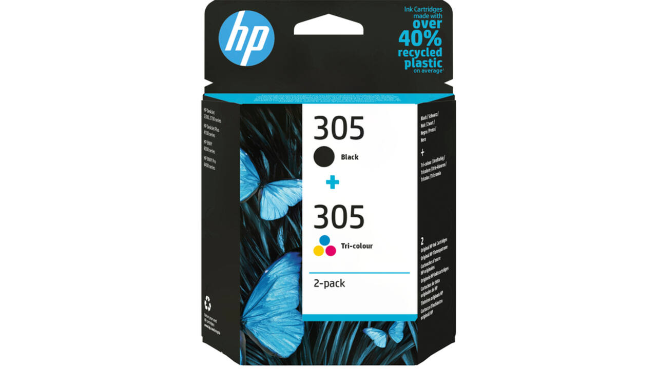 Inktcartridge HP 6ZD17AE 305 zwart + 3 kleuren