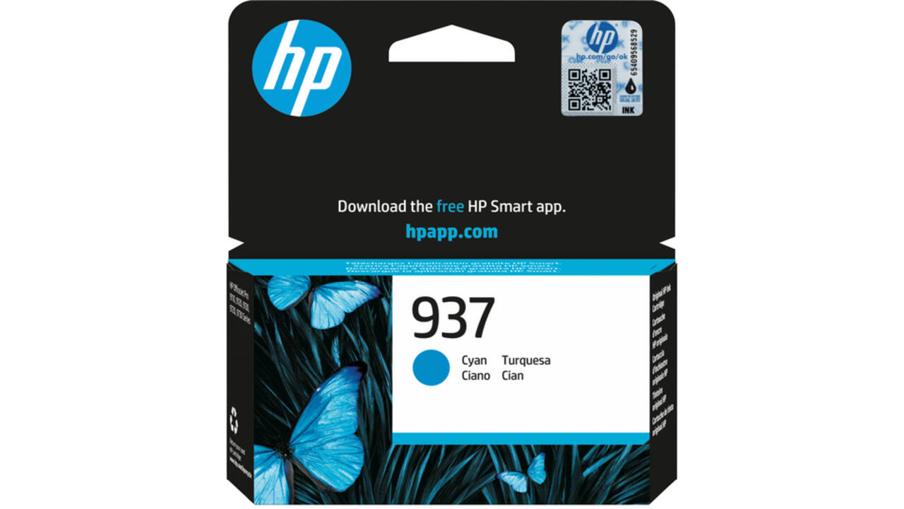 Inktcartridge HP 4S6W2NE 937 blauw