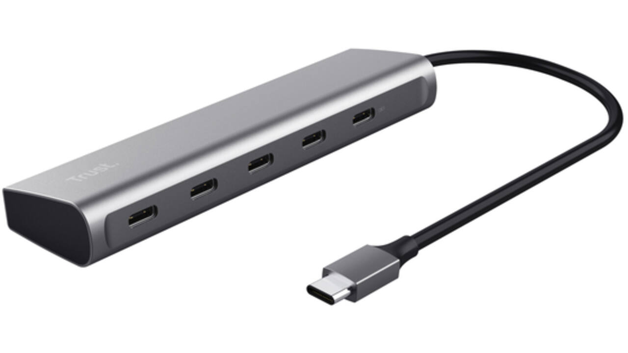 Hub Trust USB-C Halyx 5 poorts 25136