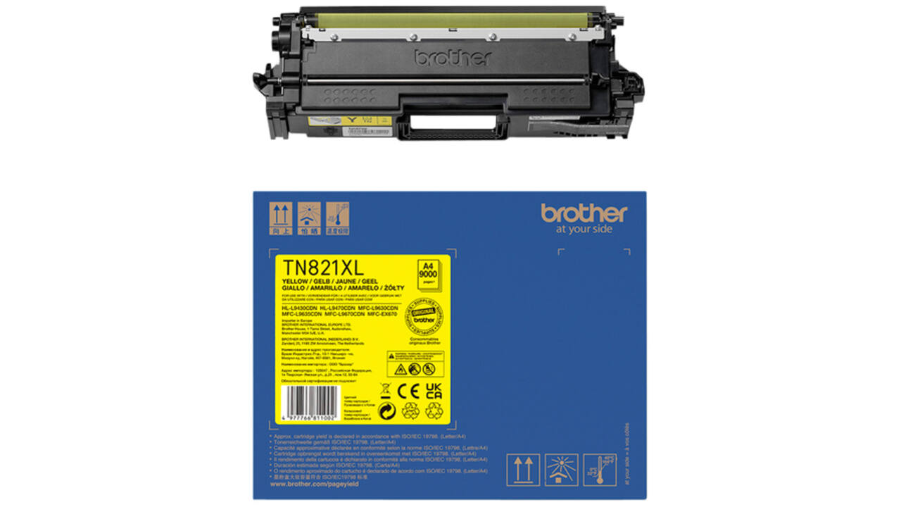 Toner Brother TN-821XLY geel