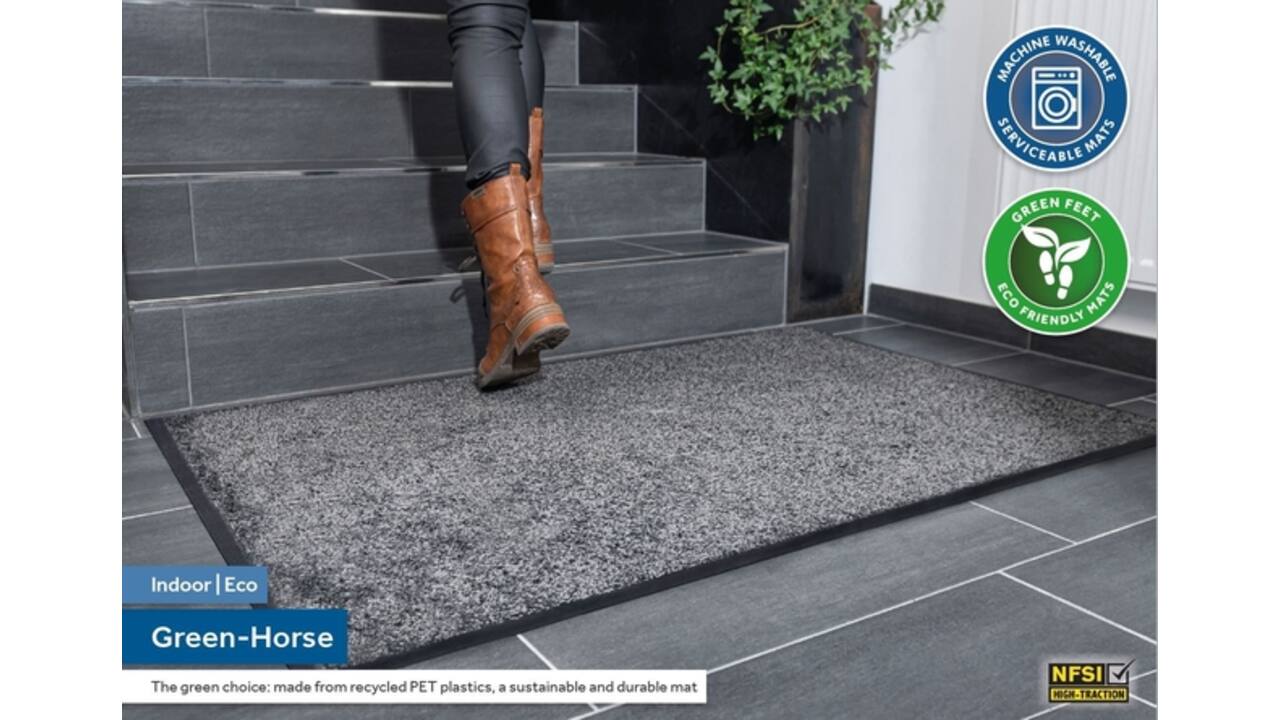 Inloopmat Green-Horse Indoor Pro 85x150cm zwart