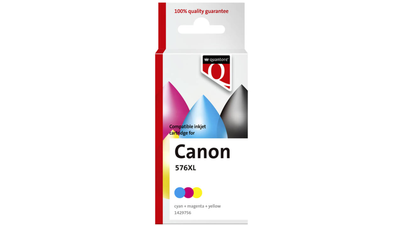 Inktcartridge Quantore alternatief tbv Canon Cl-576XL kleur