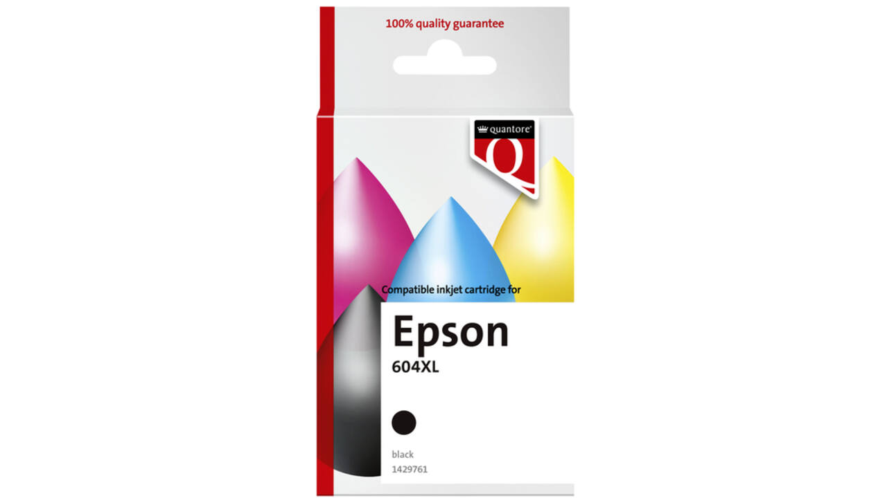 Inktcartridge Quantore alternatief tbv Epson 604XL T10H14 zwart