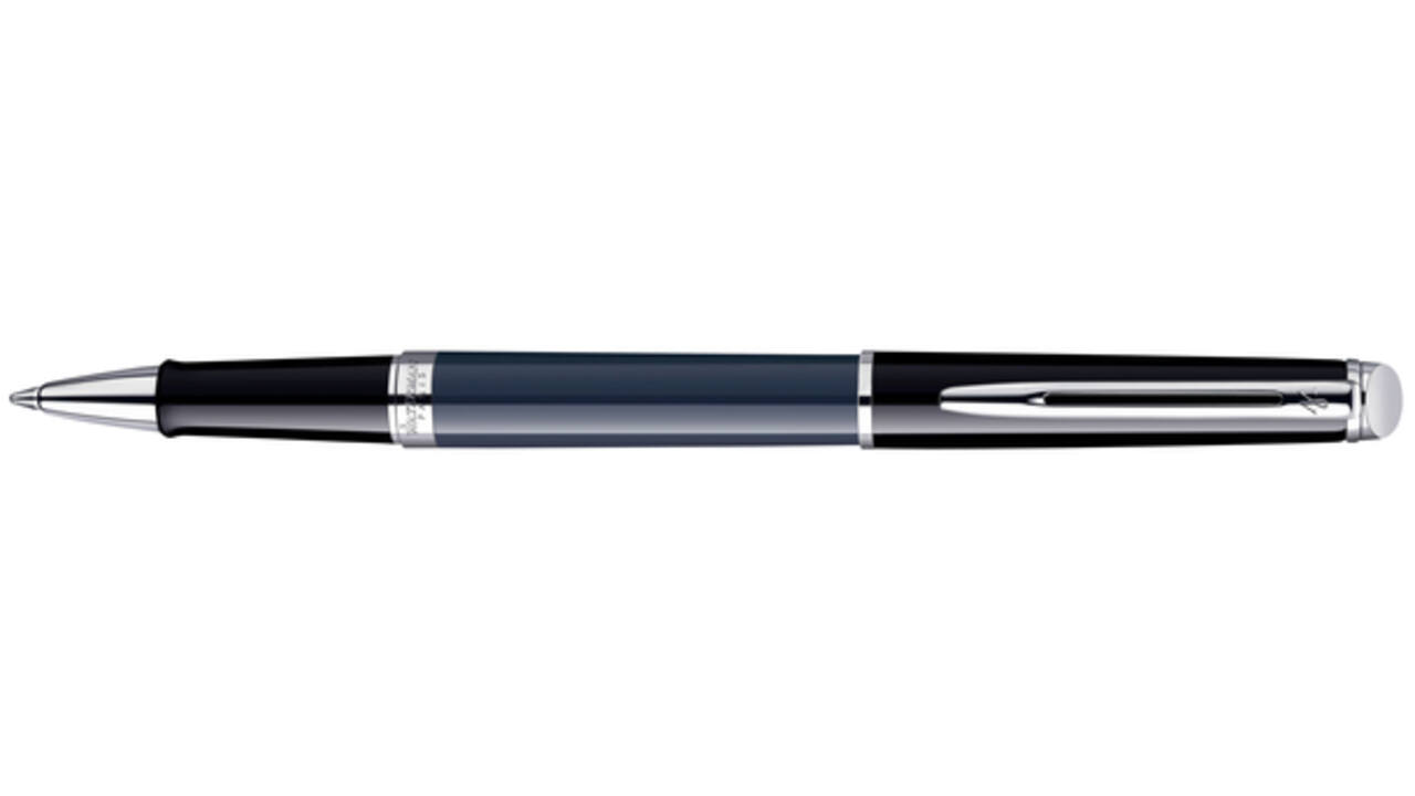 Rollerpen Waterman Hémisphère Colour Blocking black en blue CT fijn