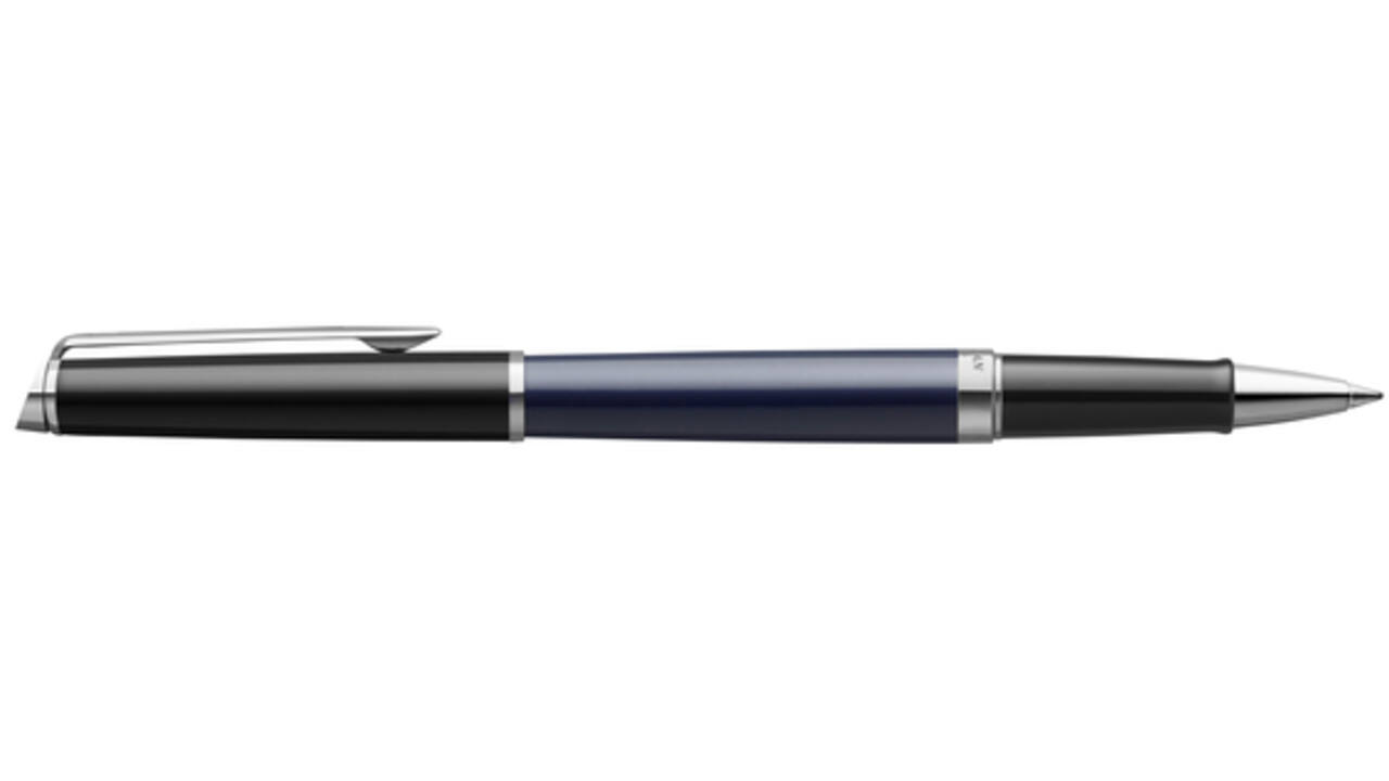 Rollerpen Waterman Hémisphère Colour Blocking black en blue CT fijn