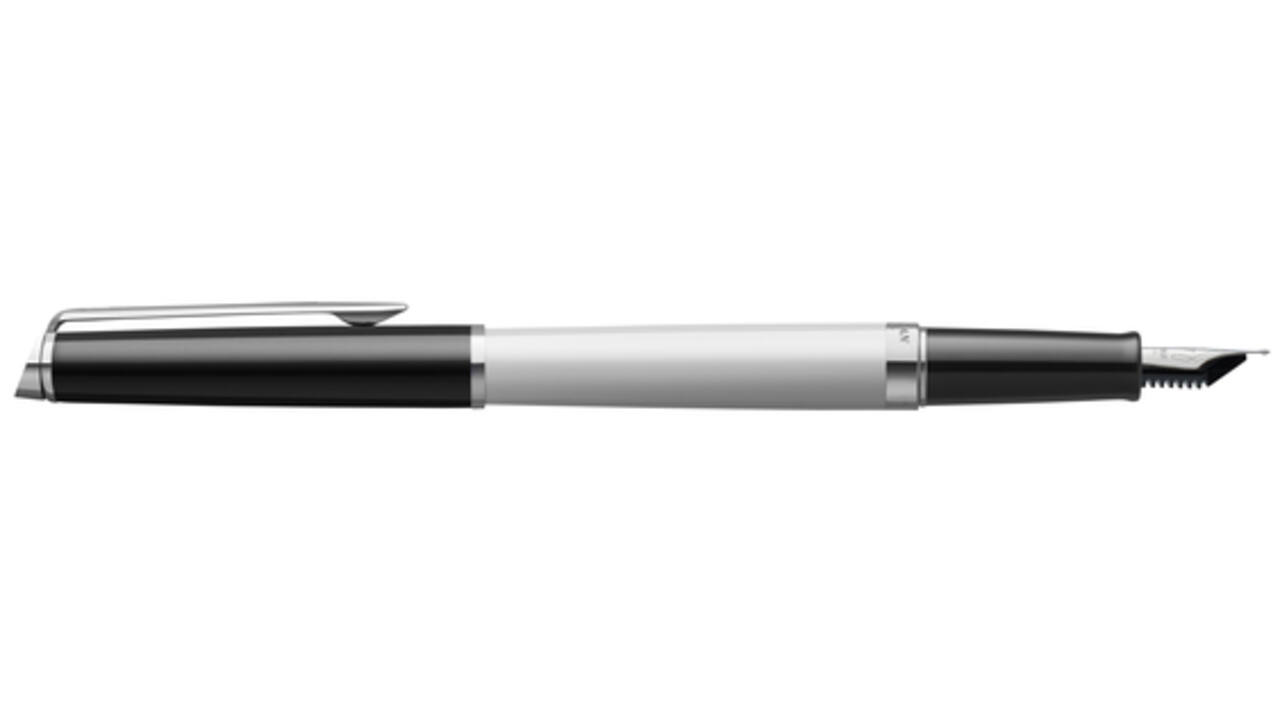 Vulpen Waterman Hémisphère Colour Blocking black en white CT fijn