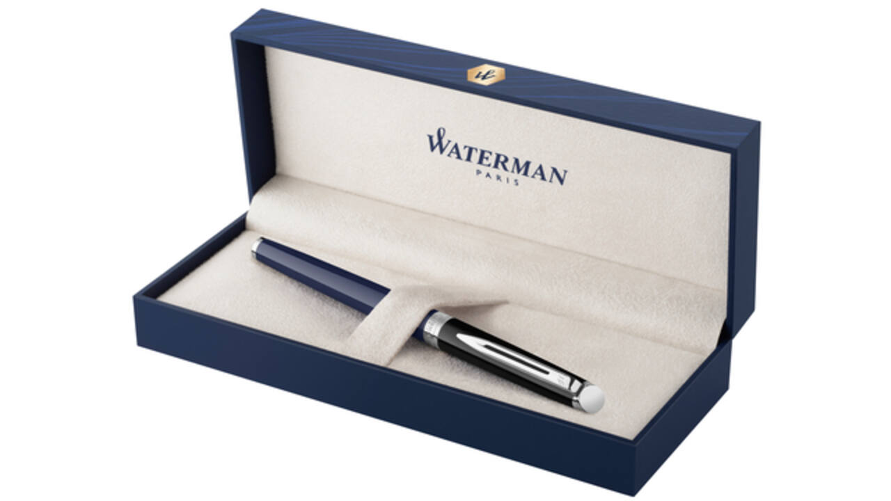 Vulpen Waterman Hémisphère Colour Blocking black en blue CT fijn
