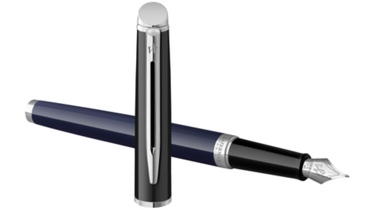 Vulpen Waterman Hémisphère Colour Blocking black en blue CT fijn