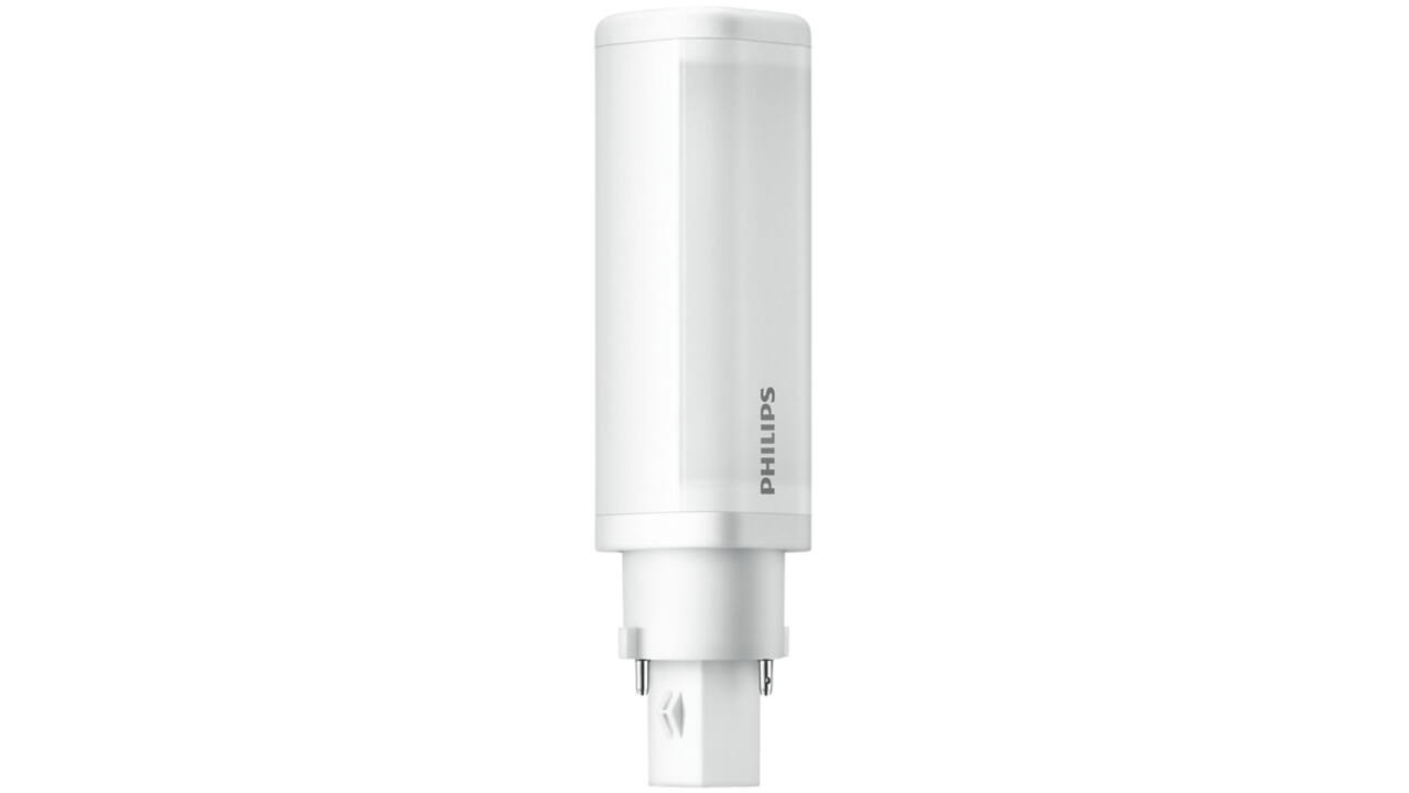 Ledlamp Philips CorePro G24D-1 2pin 4.5W 475lumen 3000K warm wit