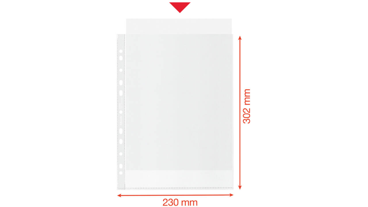 Showtas Esselte recycle PP A4 100µ 11-gaats 50 stuks