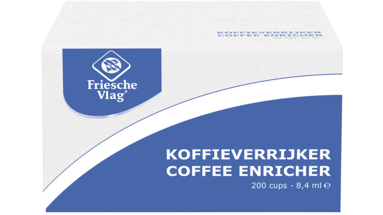Koffiemelk Friesche Vlag aluminium cupjes 9gr 200 stuks